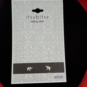 Sterling Silver Elephant Earrings